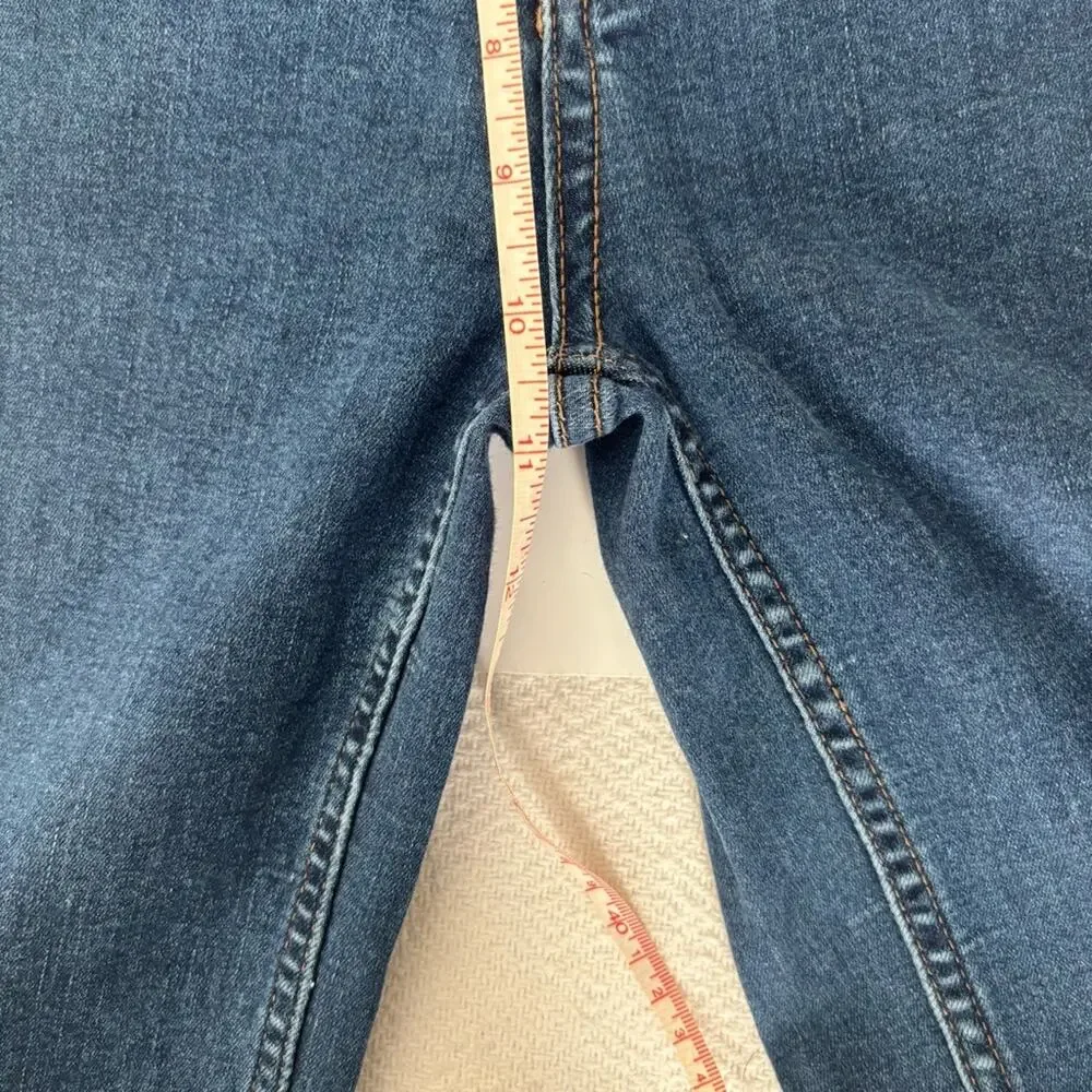 We the free Free People Palo Alto Boot Cut Button Fly Jeans Boho Western Size 28 - Picture 8 of 9